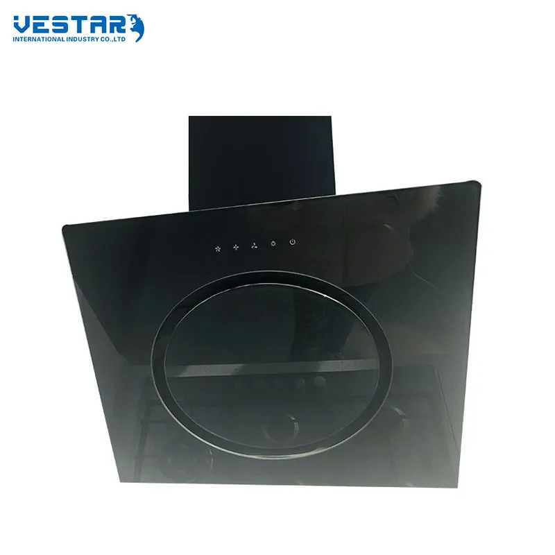 Fully enclosed exquisite shell touch control cooker hood