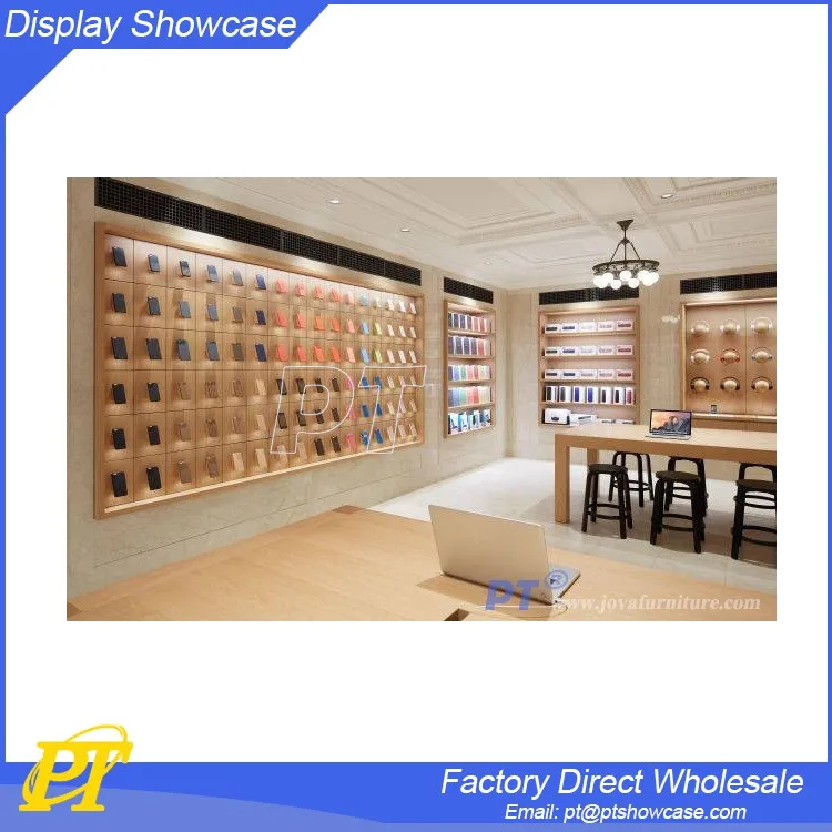 2018 luxury mobile phone retail shop design in GZ factory