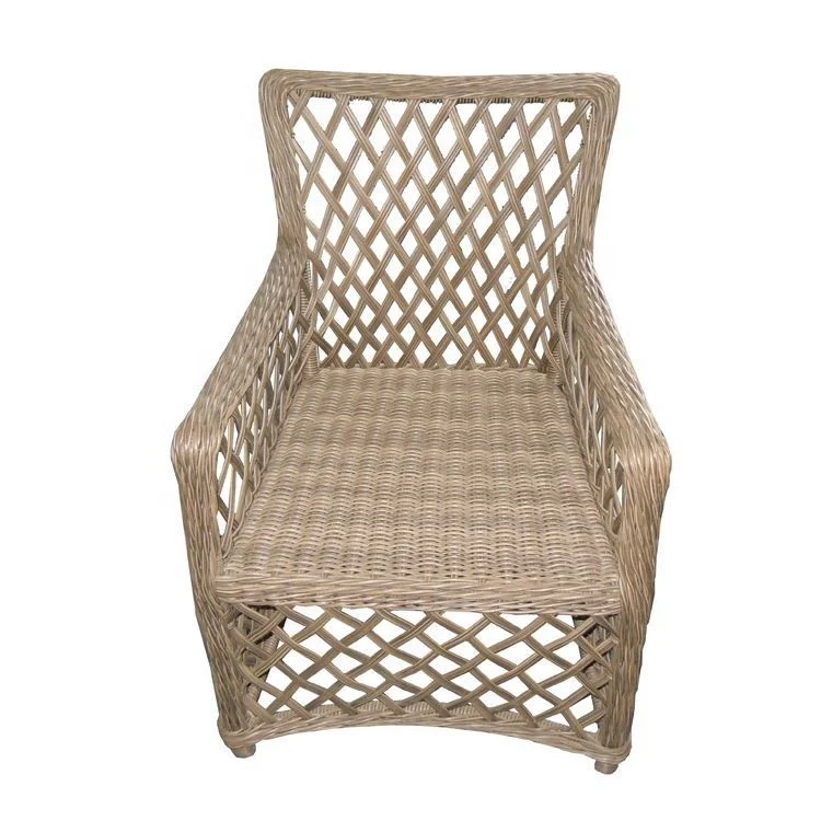 Yinzhou Living Quality Restaurant Armchair Wicker Chairs Outdoor Rattan Furniture Chair