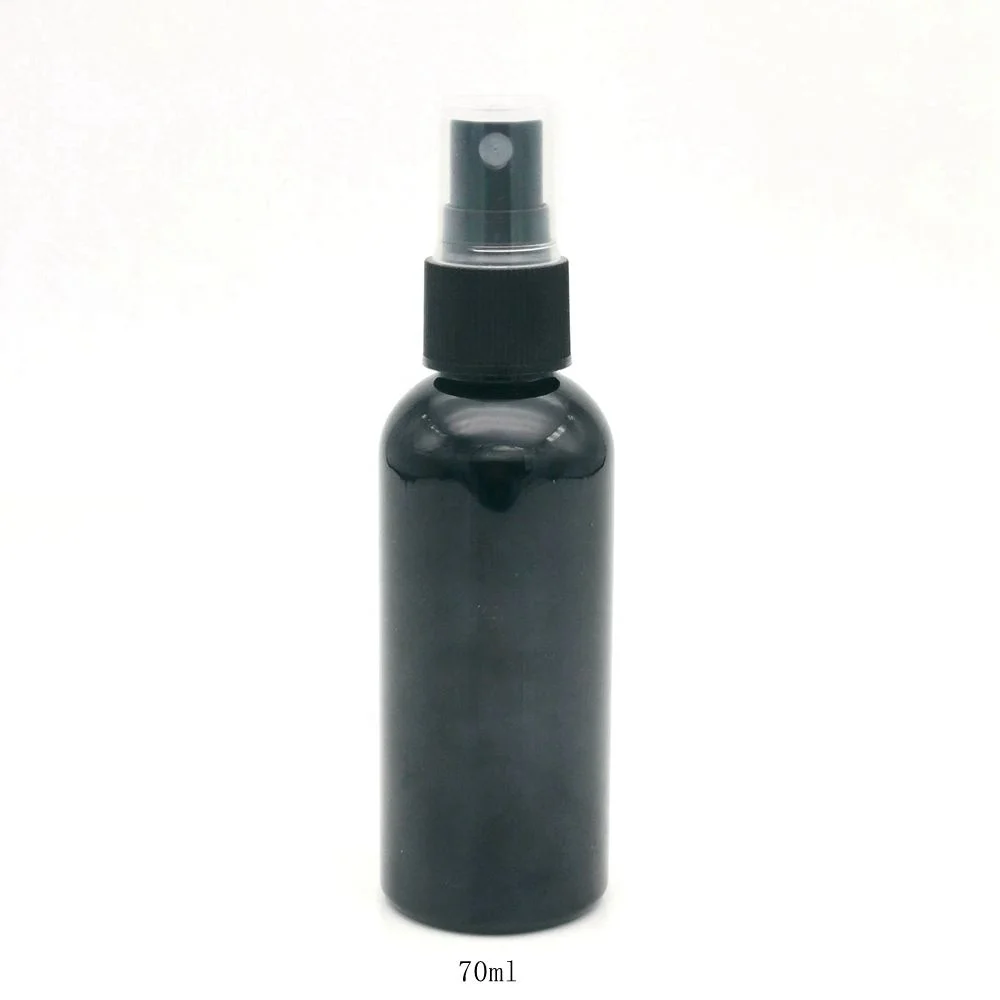black plastic pet bottles 30ml 70ml  100ml 150 ml 200ml 250ml  300ml 500ml cosmetic packaging sprayer shampoo lotion pump bottle
