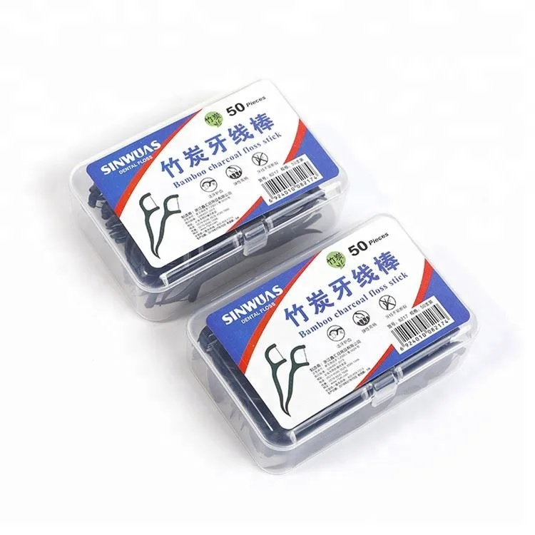 2019 профессиональная одноразовая Нетоксичная черная зубная нить