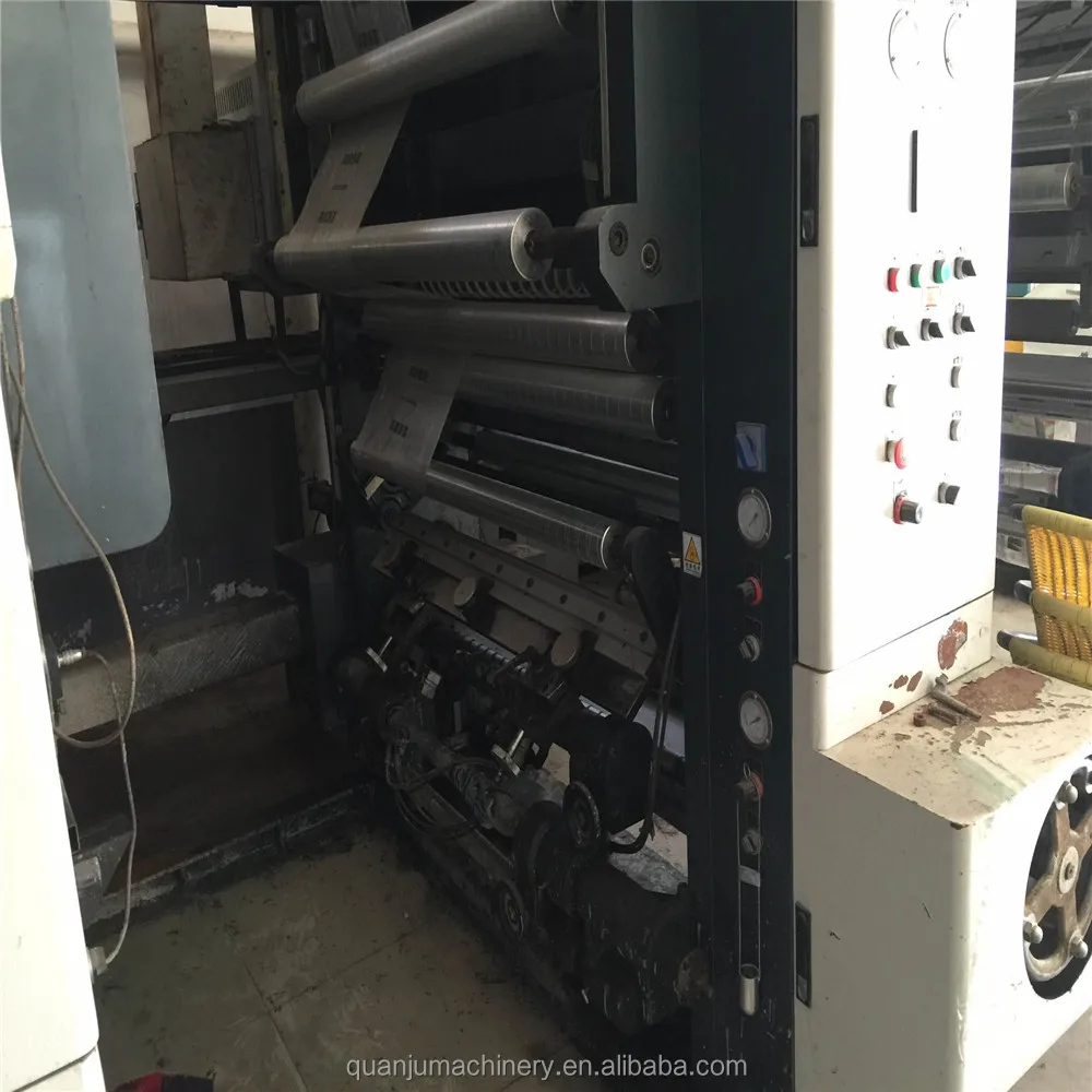 Used roto gravure printer 1200mm plc gravure machinery