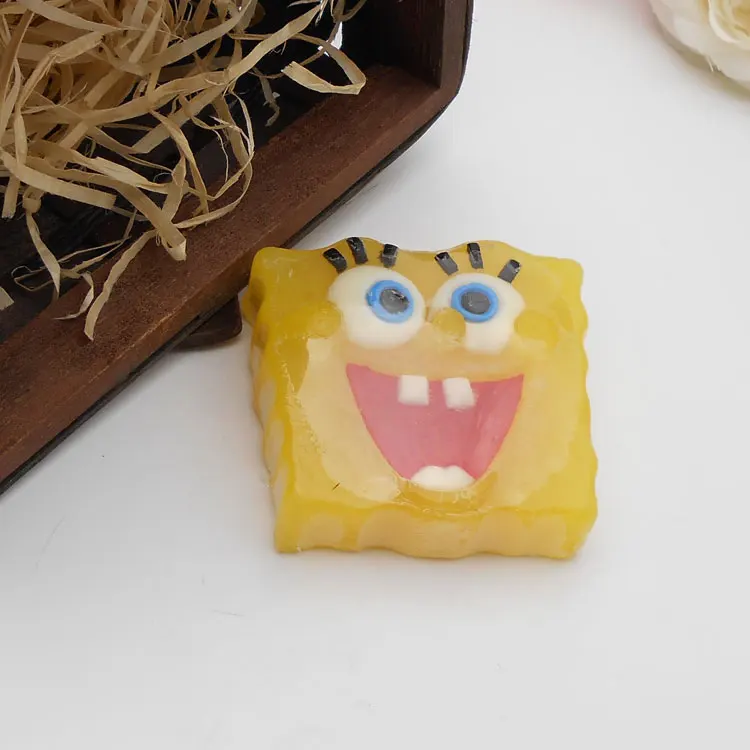 Wholesale best selling oem all natural nice fragrance spongebob cartoon figure kids soap