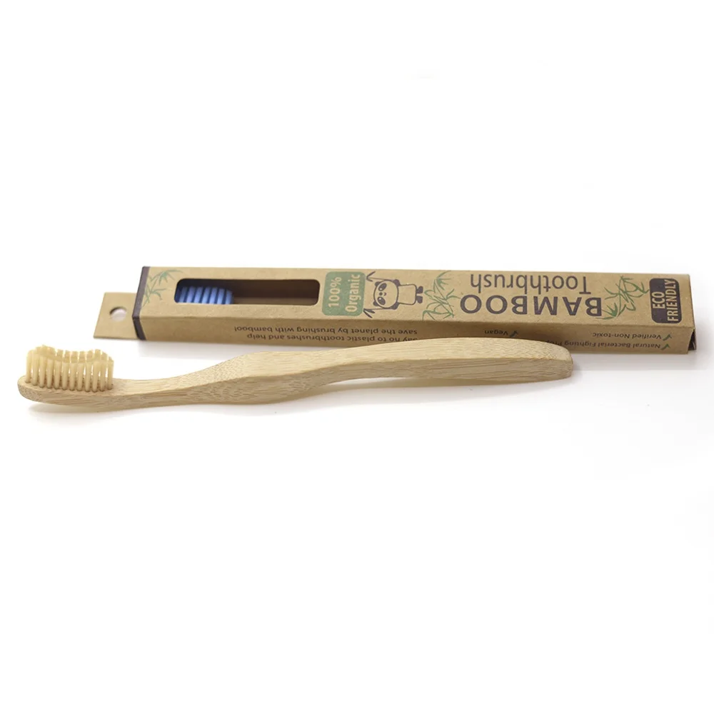 Private Label Eco-Friendly Organic Bamboo Toothbrush with Recycled Package