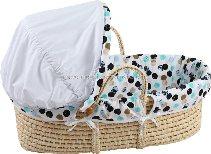 Лидер продаж, Плетеная соломенная детская люлька с ручкой