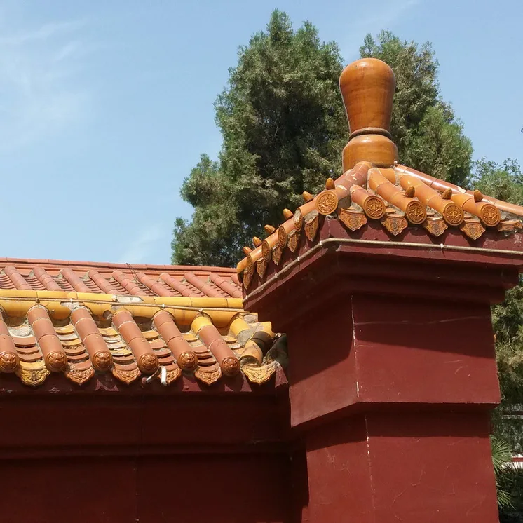 Chinese temple roof finials ceramic dragon roof tile