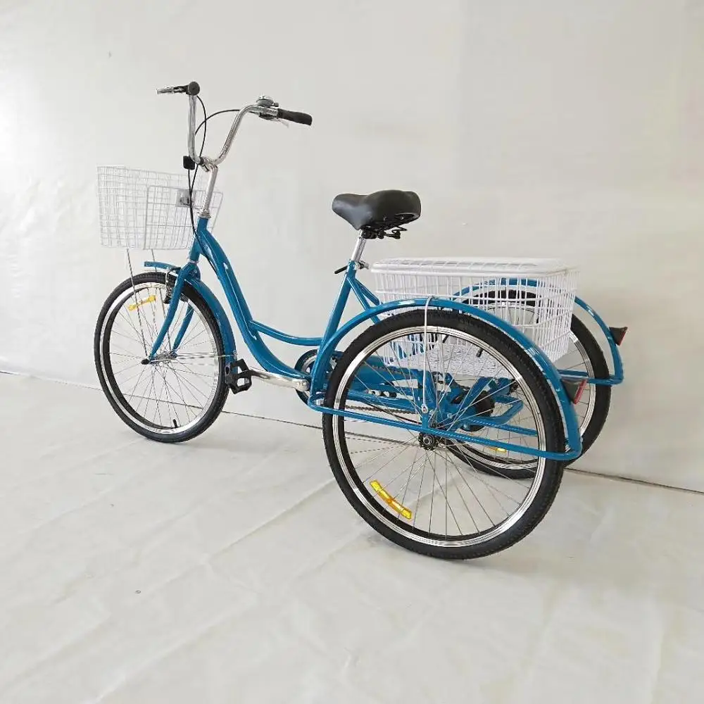 Hot sale three wheel electric tricycle adult/adult tricycle bike 26 in/adult tricycle dual seat