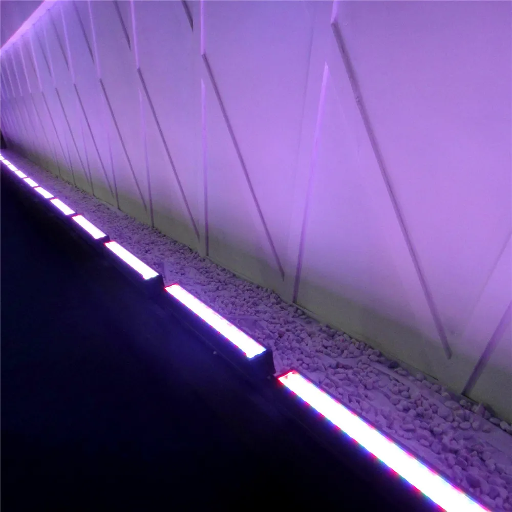 Уличная светодиодная настенная шайба высокой мощности IP65 DMX RGB 24 36 48 72 Вт