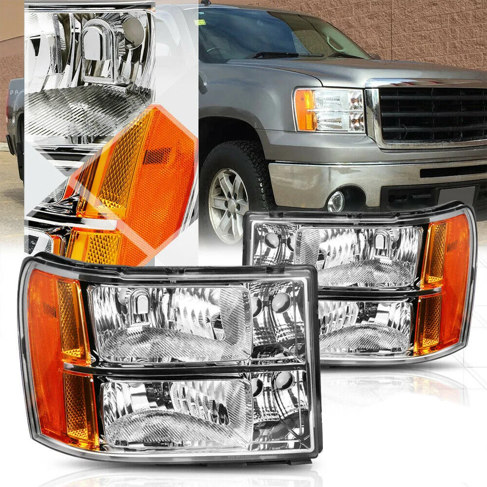 Фара автомобиля производитель для 2007 2008-2014 GMC Sierra headlighht фары