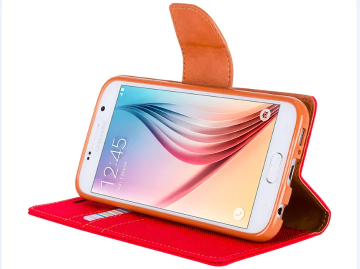 Wallet Cover for ipad 9.7 2017 Stand Leather Case Mercury Goospery Canvas Diary