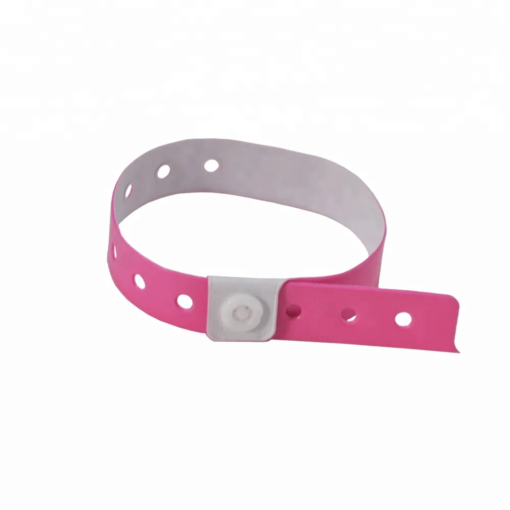 Hot trend 250x16mm L-shape lockable PVC wristband for function