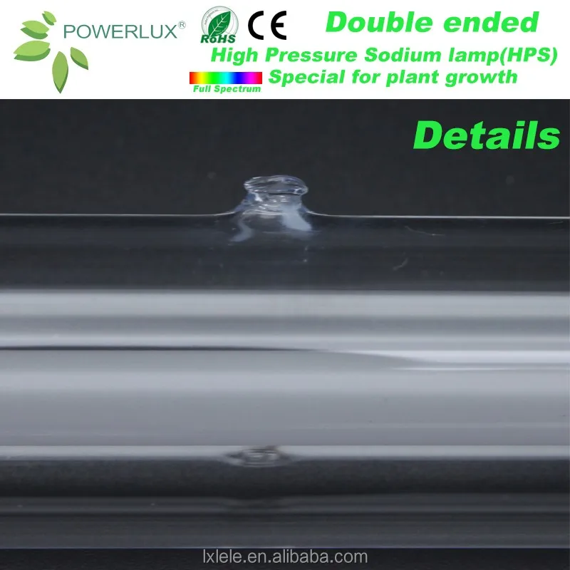 High Pressure Sodium 1000W Double Ended DE HPS Light Lamp For Greenhouse