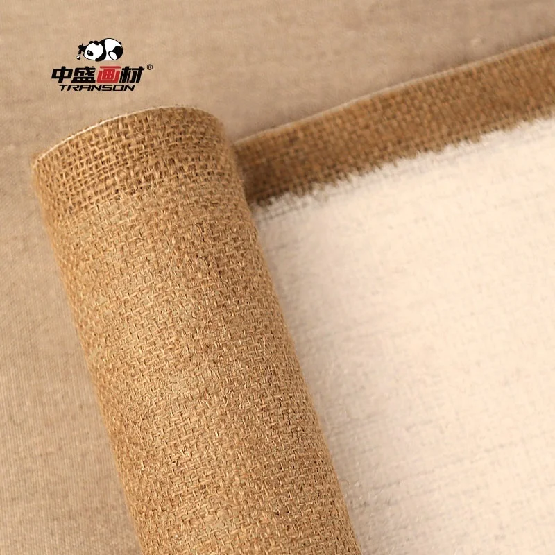 Blank oil paint canvas,wholesale artist jute canvas roll,any size with 68.8'/175cm wide primed canvas for artist oil painting.