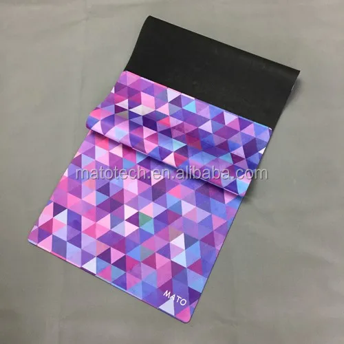 Digital Printed yoga organic mat Eco Microfiber Suede Yoga Mat