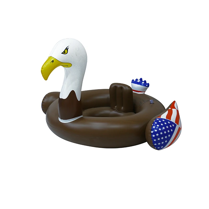 Custom shape eagle duck dragon eggplant chair pool float