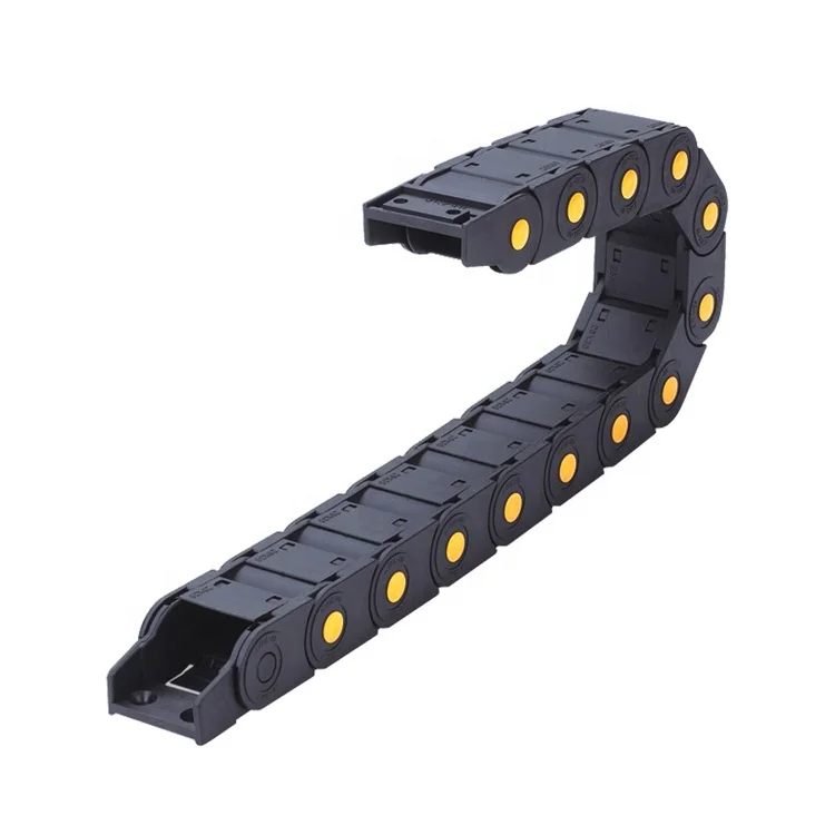 EXW plastic custom black  cable drag chain for lathe machine