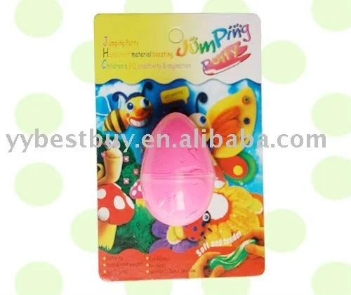 
easter egg jumping putty 