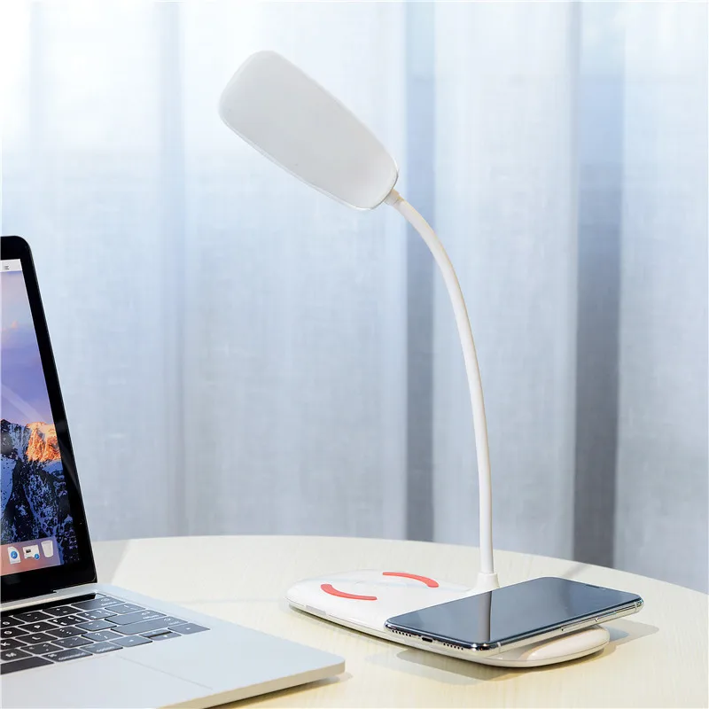 
Mobile phone fast charger wireless desk lamp led bedside table lamp with desk LED light 