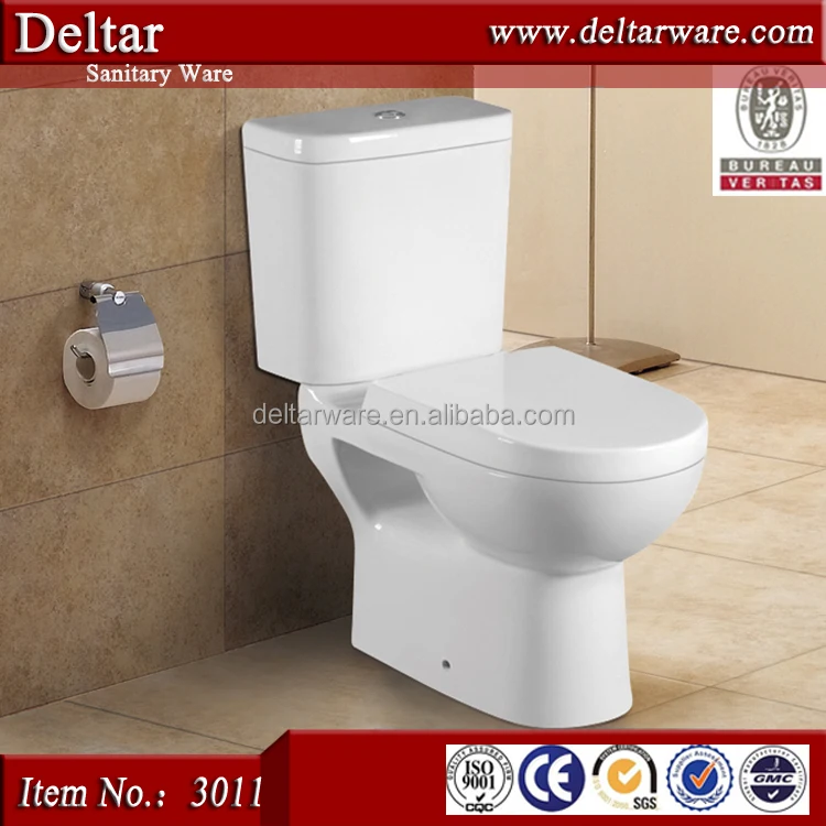 Korean standard toilet , small size water tank toilet straight back to wall