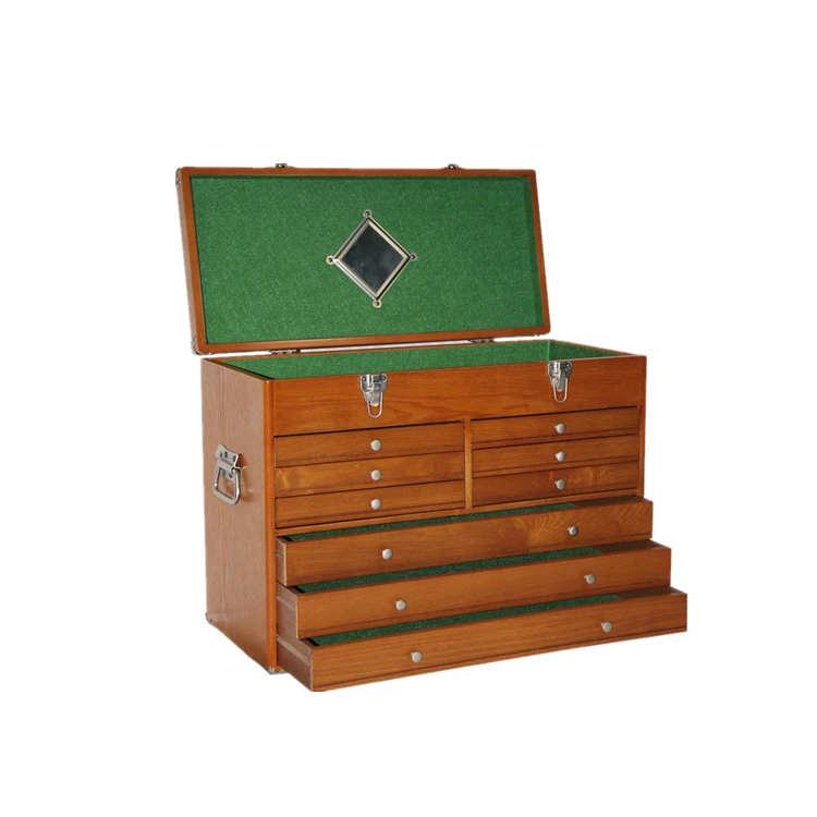 
9 Drawer large wood tool cabinet 