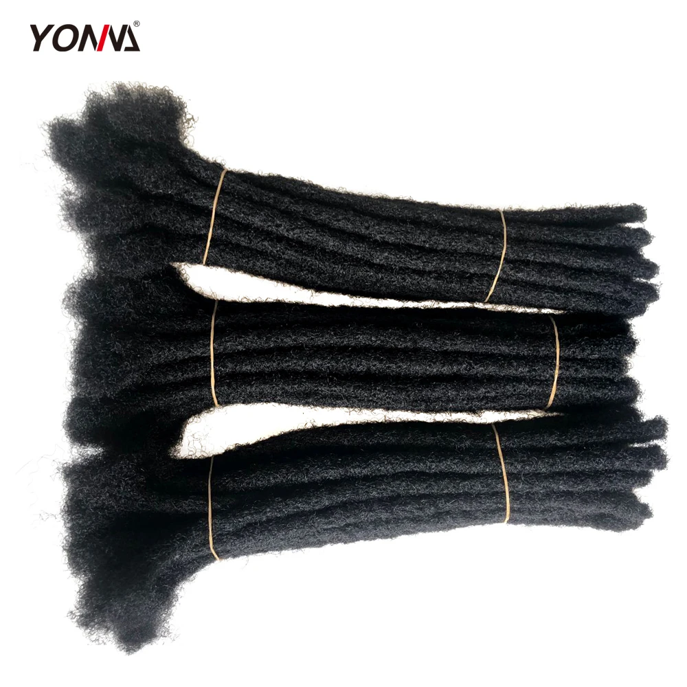 
Yonna Hair 100% Human Hair Locks Handmade Dreadlocks Hair Extensions Crochet Braid 0.8cm 