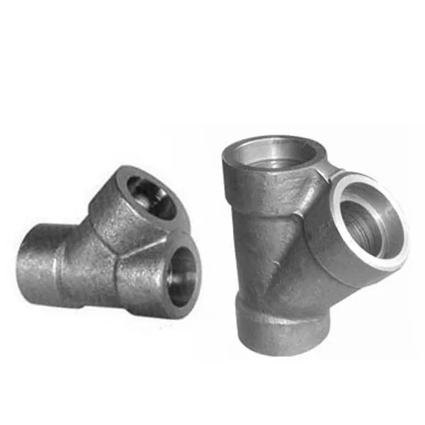 China supplier ductile Iron 45 degree y tee pipe fitting