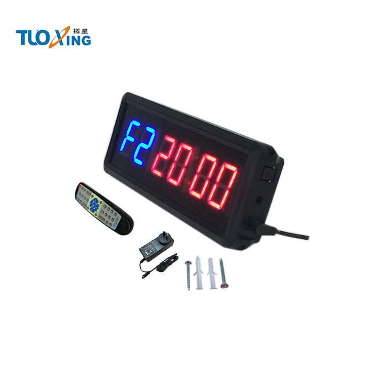 6 digit 1.5 inch LED timer gym stopwatch timer fitness timer