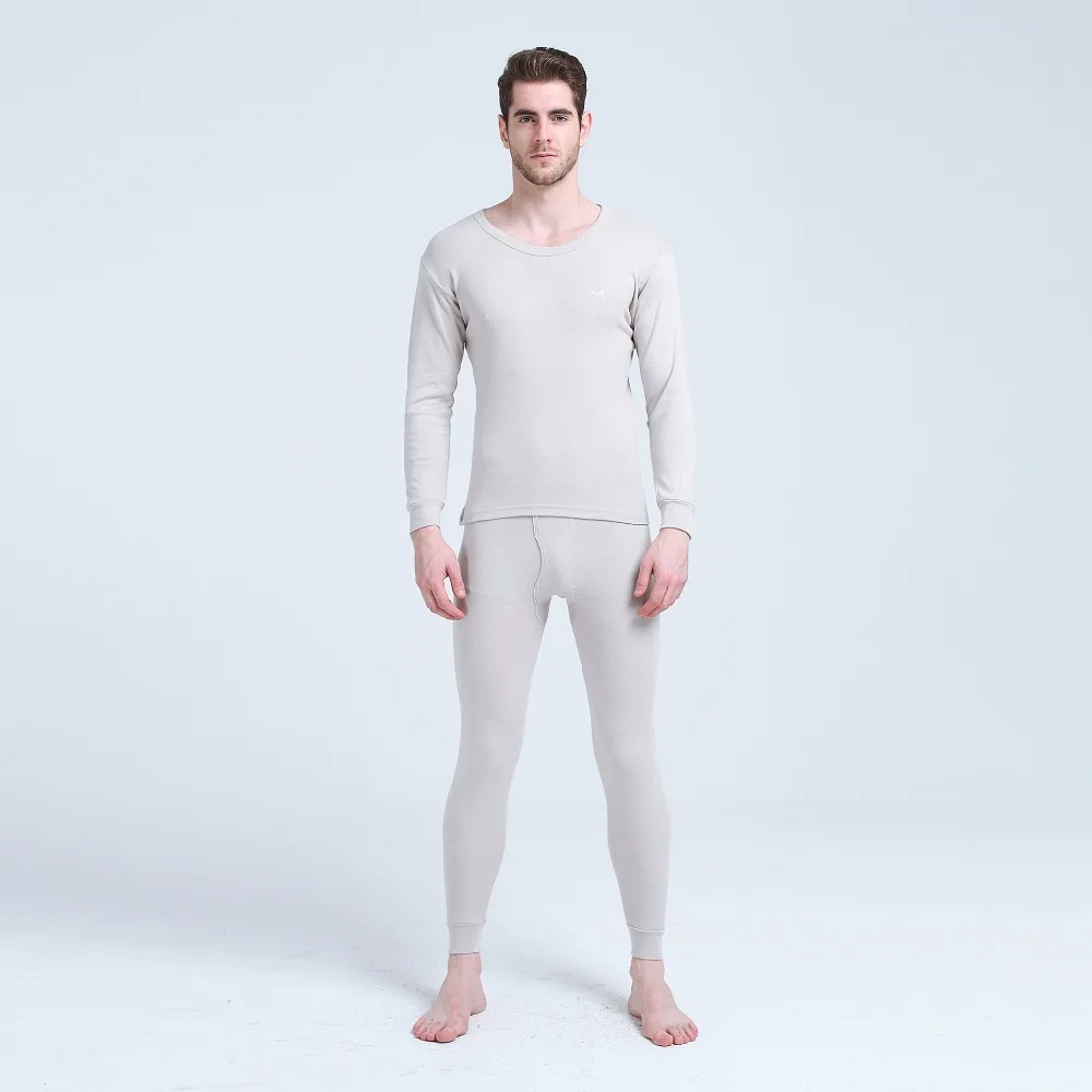 
Seamless Black Slim Shapewear Mens Thick Long Sleeved Heated Thermal Underwear 