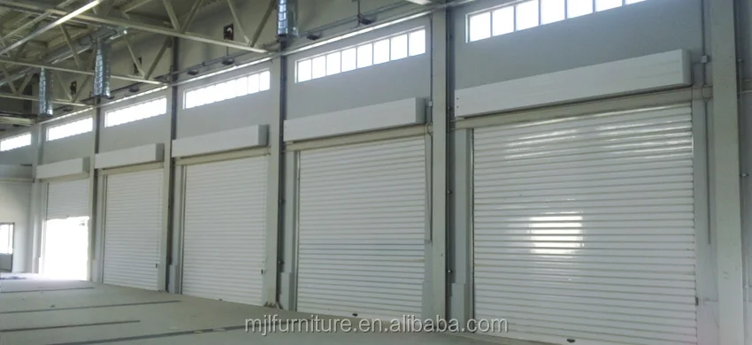 aluminum electric cupboard door with motor exterior rolling pull industry roller shutter door