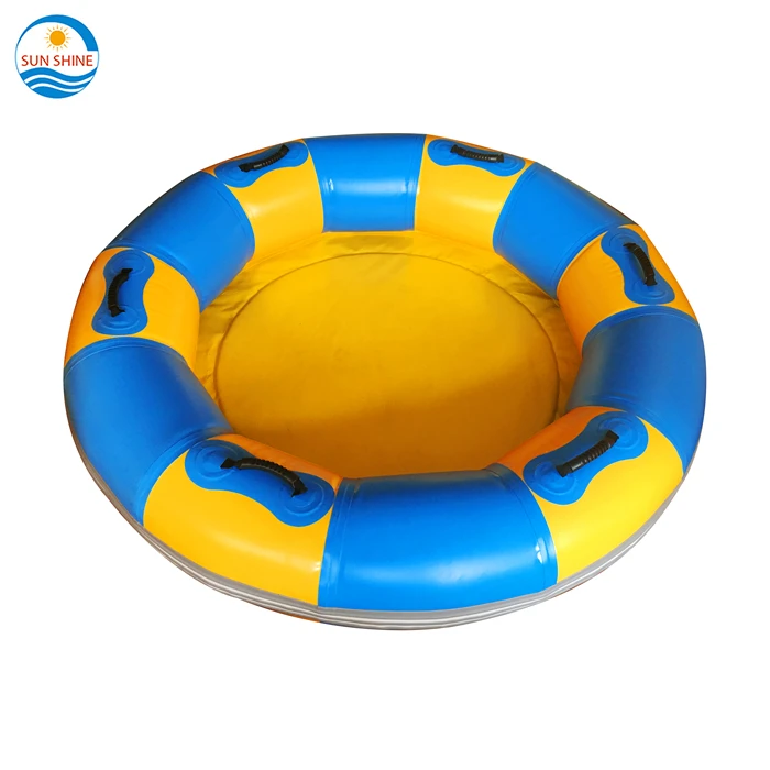 Customized Inflatable Waterpark Family Slide Round Tube Boat Floating Raft for 3 Person