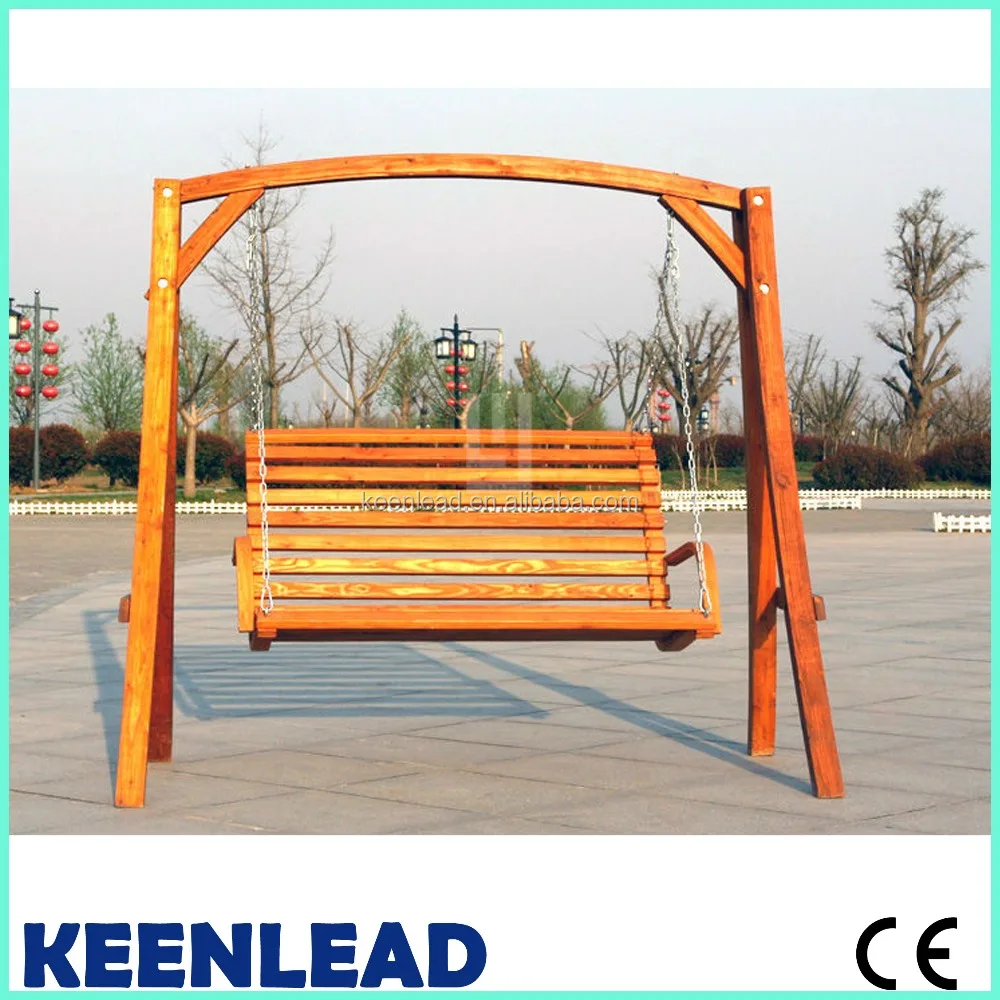
Canopy Wood Metal Outdoor Swings For Adults 