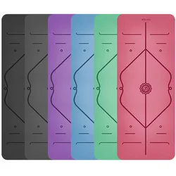 Custom Various Color Skidproof Salable Natural Rubber Yoga Mat Travel Yoga Mat Foldable Pink Red Blank Blue Bag Yoga Mat