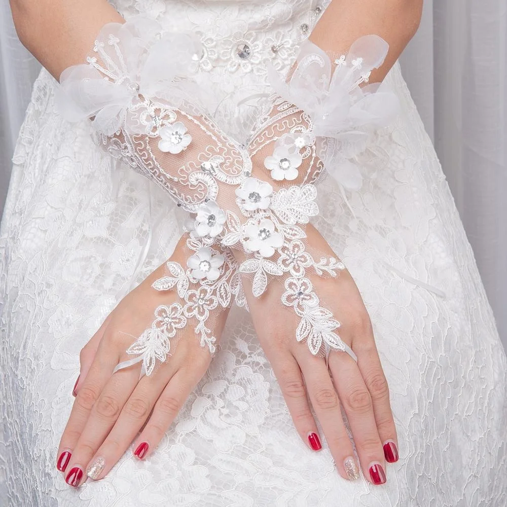 
opera length wedding gloves 