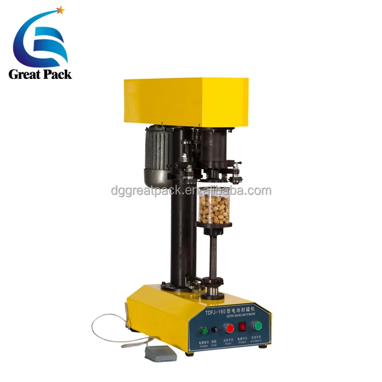 Small semi automatic food can seamer canning machine