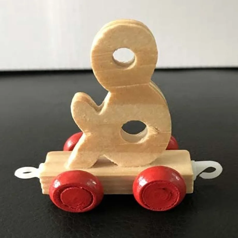 Multifunction educational children baby toy wooden alphabet train