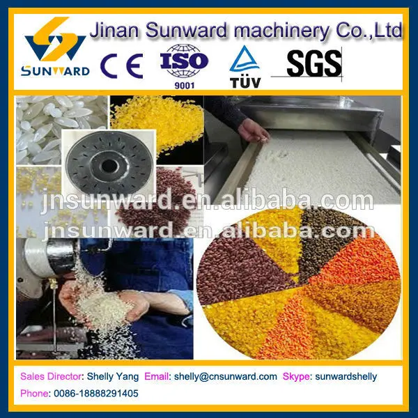Best quality nutritional rice making machine, artificial rice production line, instant rice maker