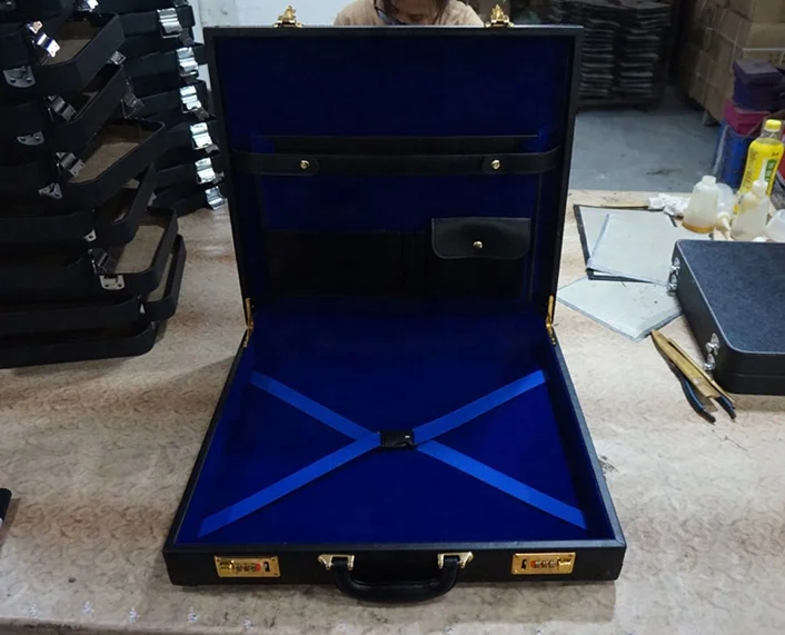 
Quality Brand New Classic Masonic Provincial Regalia Case (Faux Leather), leather apron case, leather briefcase(XY-484) 