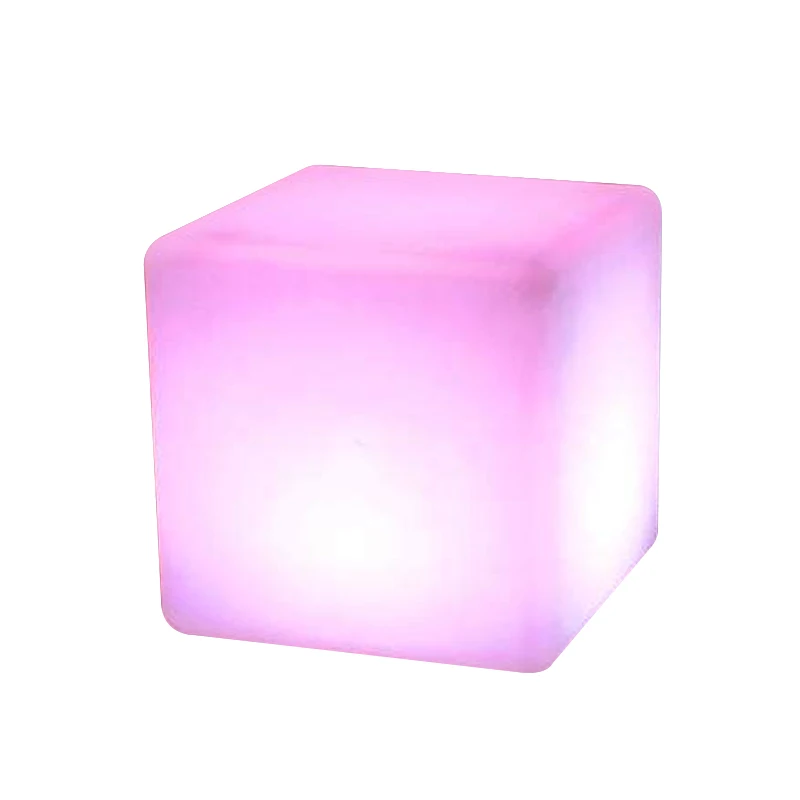 LED Cube outdoor/ LED luminous cube / LED indoor plastic furniture for bar nightclub decoration