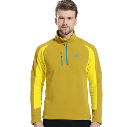Cheap OEM Brand Custom Mens Outdoor Jacket Pullover Blue Polar Fleece Jacket High Golf Jacket