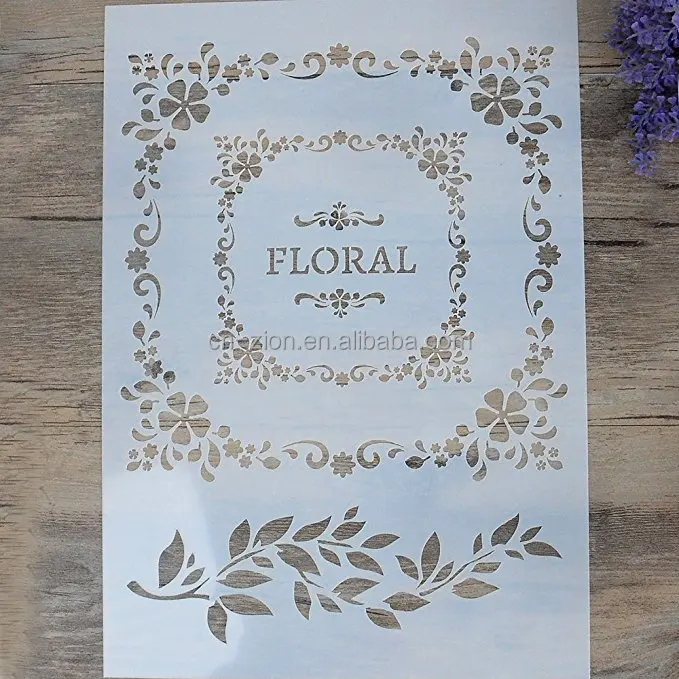 2018 High quality transparent DIY Decorative Stencil Template for Painting on Walls Furniture Crafts