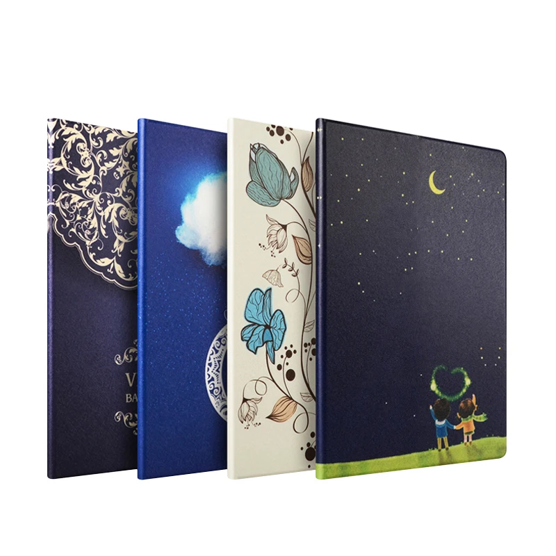 Искусственная кожа Ультра тонкий магнитный сна/wake fuction цветной печати tablet чехол для Ipad 4