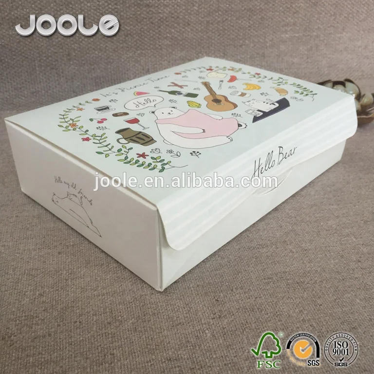 Easy fast building up folded paper 6inch 8inch 10inch cake box flat in shipping collapsible gift box