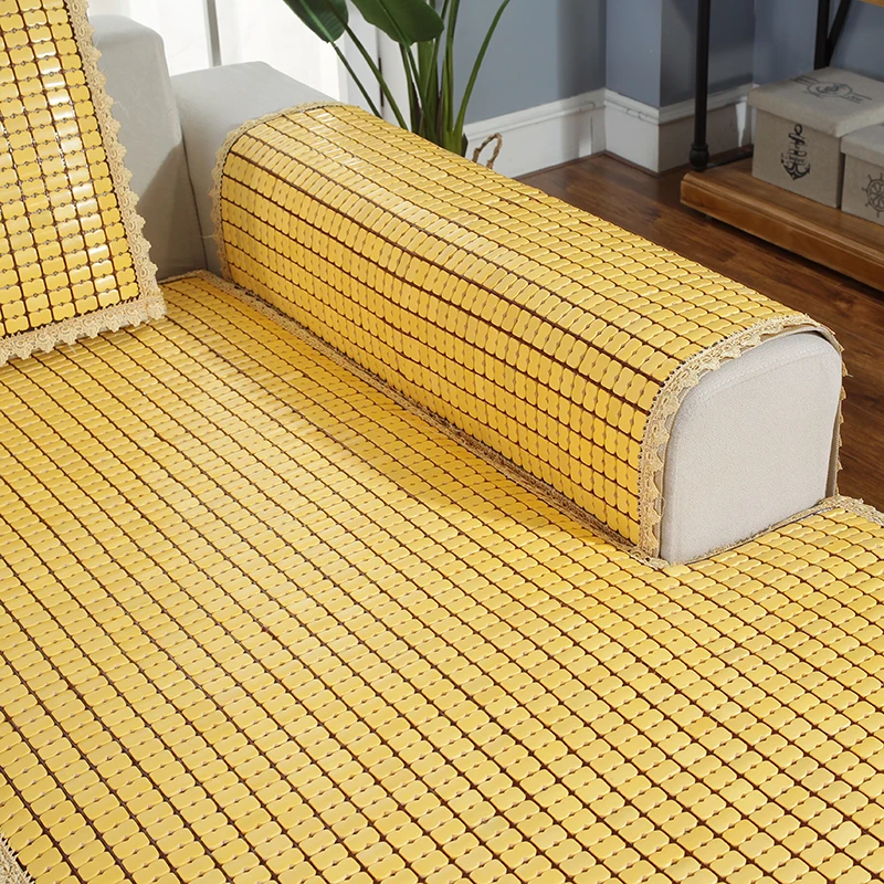 
Summer Cushion mat Non-Slip Cloth Sofa Cushion Summer Cool pad for Living Room Sofa Bamboo Mahjong slipcover Sofa 