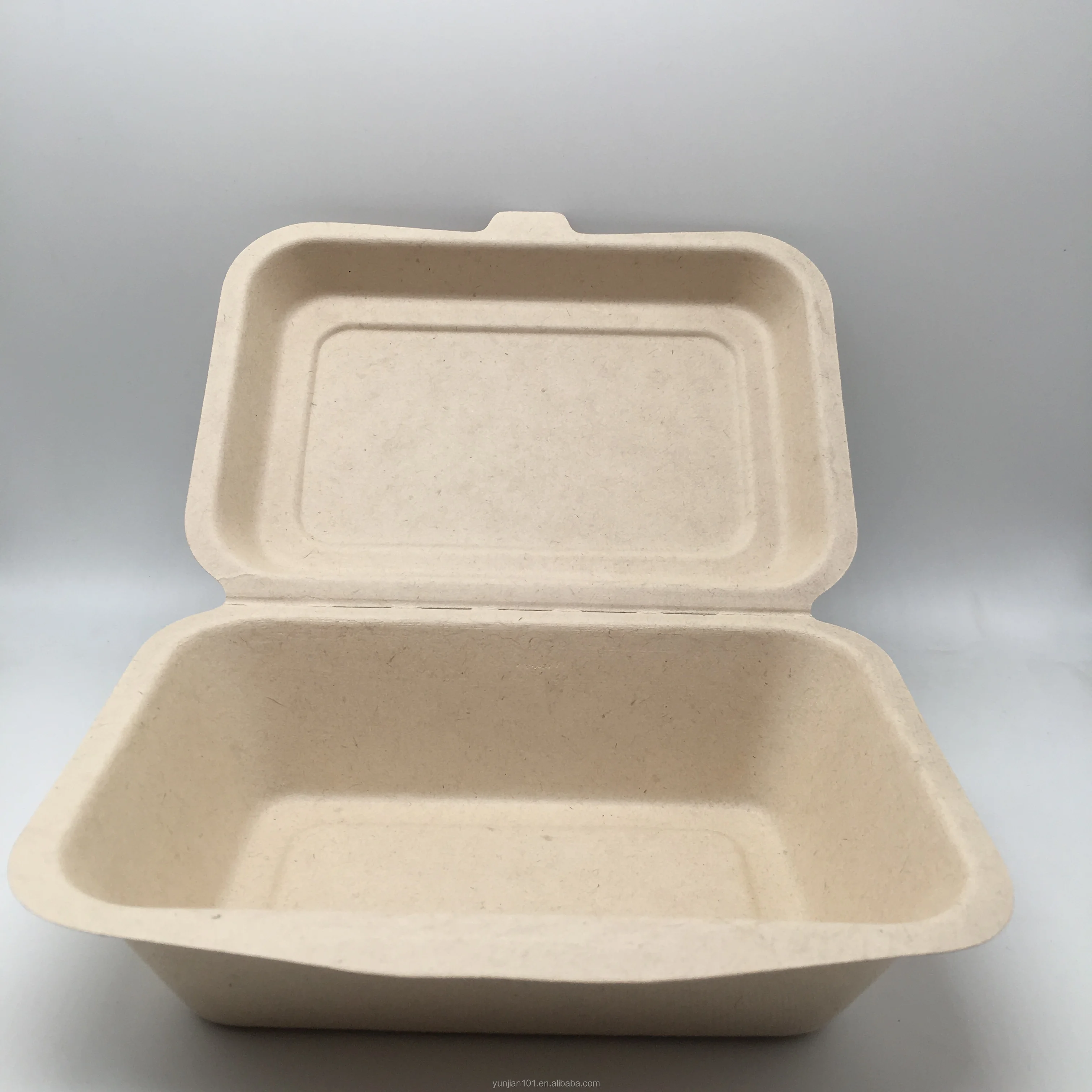 Eco-Friendly Biodegradable Compostable Clamshell Disposable Wheat Straw Lunch Box