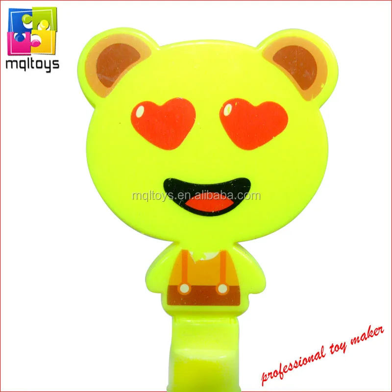 
Novelty yellow color hand clapper soap bubble toy 