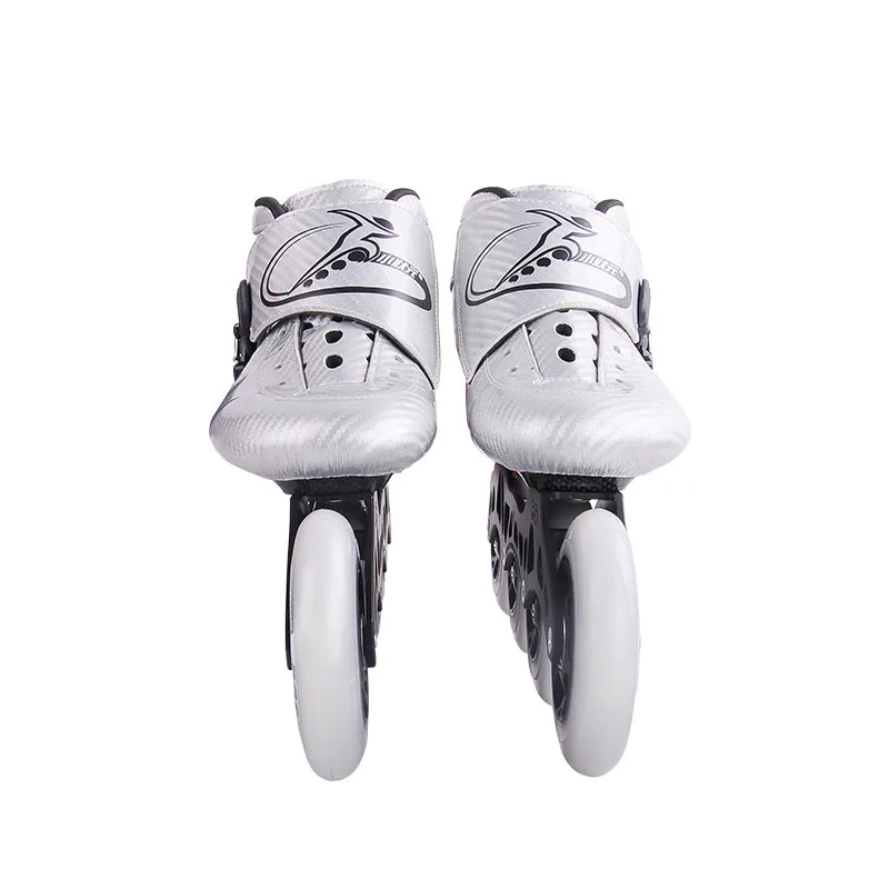 Professional handcraft lighter carbon fiber faster SHR PU 3 or 4 wheels speed inline skates