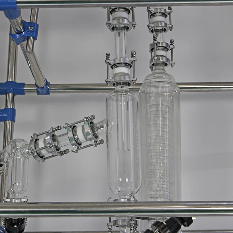 customized pilot plant using jacketed glass reactor 200 liters for solvent distillation