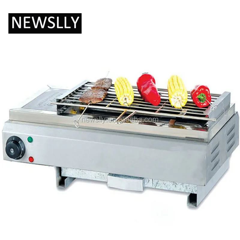 Electric roatary mutton string roaster kebab grill stainless steel corn roaster