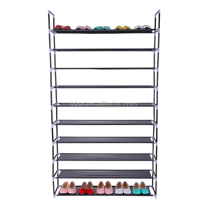 Competitive Price Shoe Rack Cabinet 10 Tier 50 Pairs Non-Woven Fabric Waterproof Shoes Rack