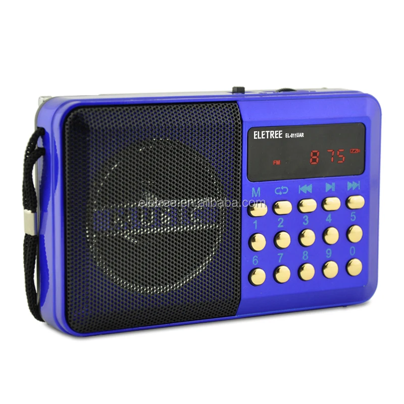 ELETREE EL-011 mini pocket digital fm radio с usb и tf card